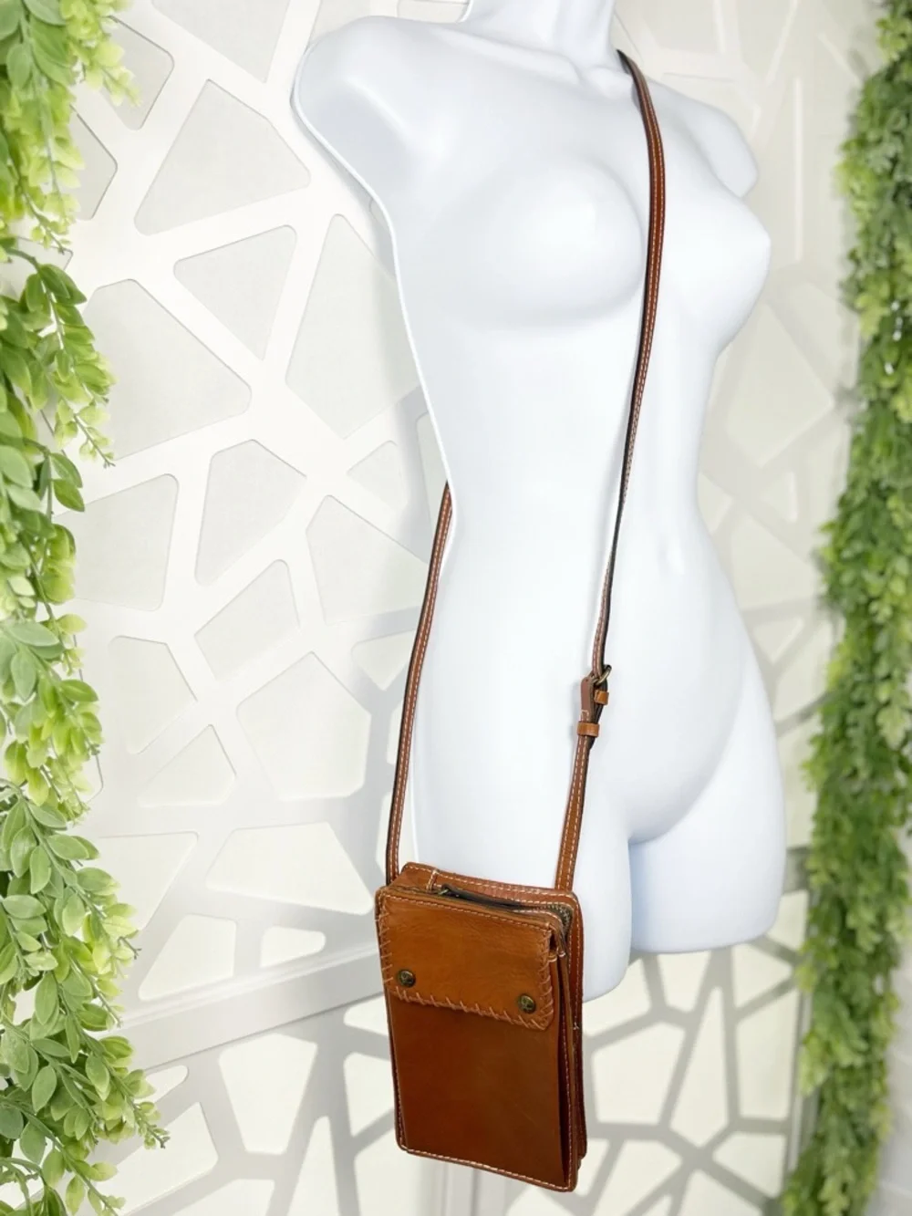 Patricia Nash Leather Marinella Convertible Crossbody Bag Wristlet